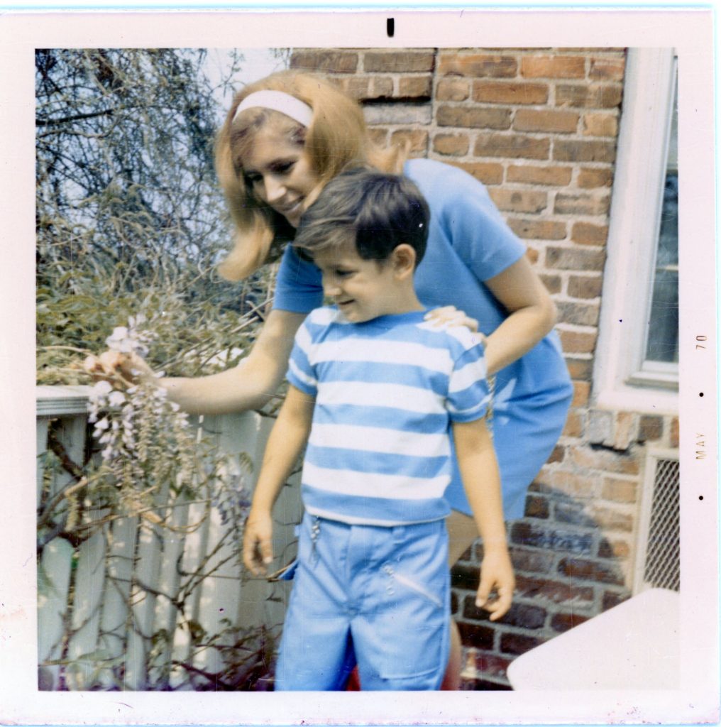 A mother with her son...in the 70's